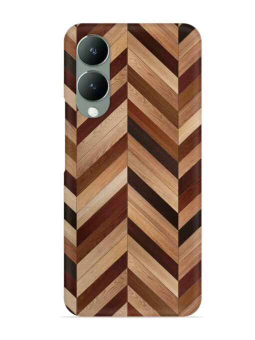 Seamless Wood Parquet Snap Case for Vivo Y17S