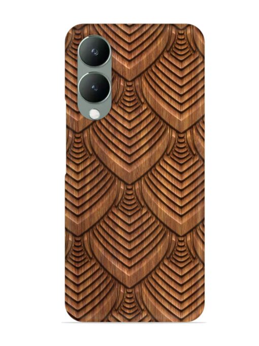 Carved Pattern On Snap Case for Vivo Y17S