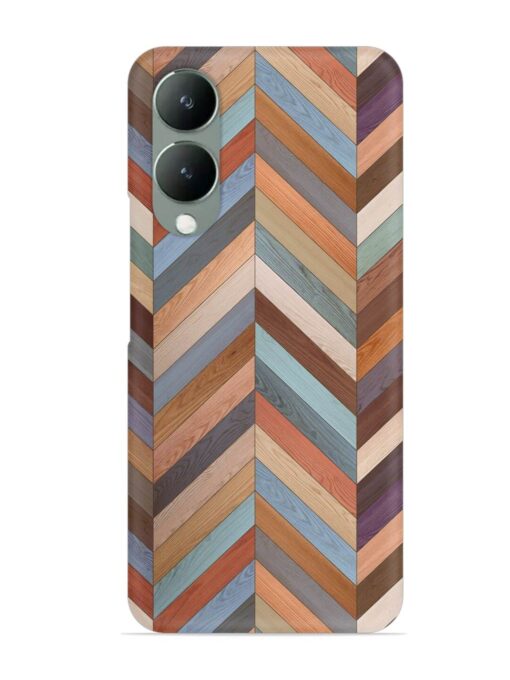 Seamless Wood Parquet Snap Case for Vivo Y17S