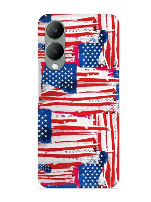 Usa Flag Seamless Snap Case for Vivo Y17S