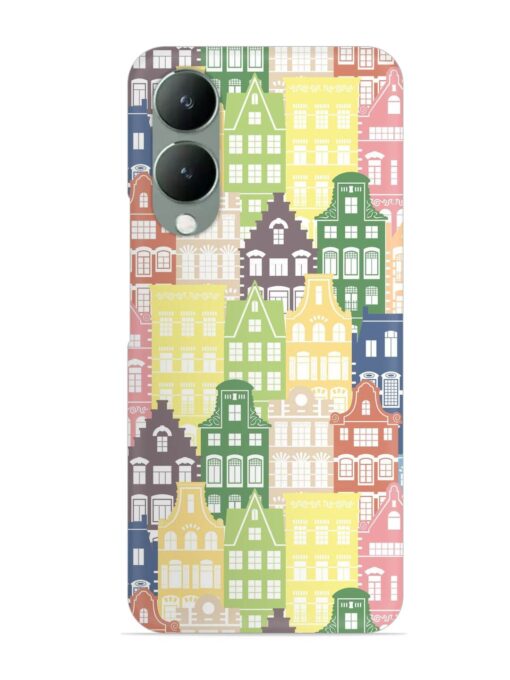 Seamless Shapes Pattern Snap Case for Vivo Y17S