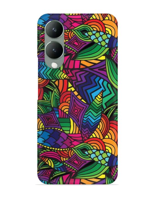 Abstract Multicolor Seamless Snap Case for Vivo Y17S