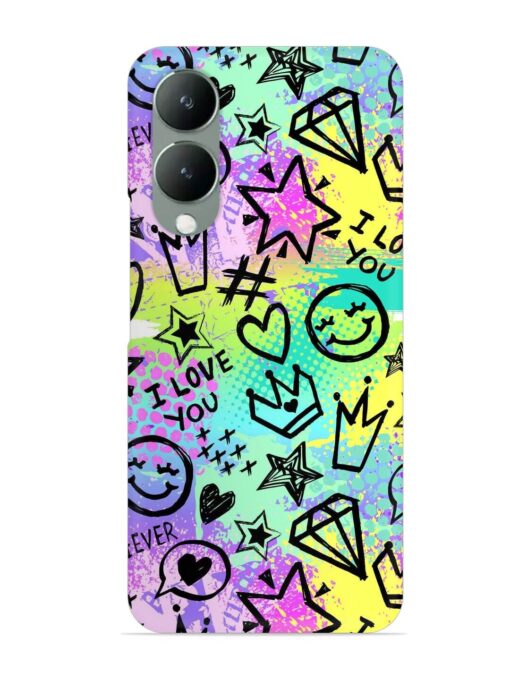 Bright Seamless Pattern Snap Case for Vivo Y17S