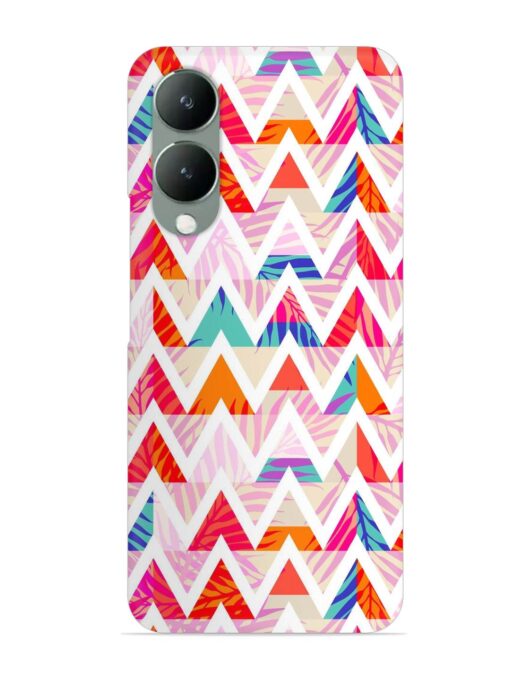 Abstract Triangle Background Snap Case for Vivo Y17S