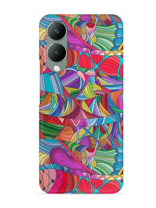 Seamless Patterns Hand Drawn Snap Case for Vivo Y17S