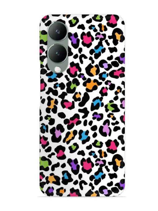 Seamless Leopard Pattern Snap Case for Vivo Y17S