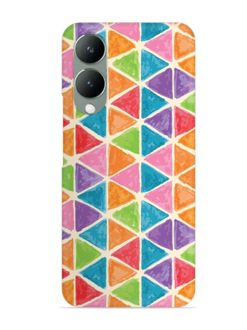 Seamless Colorful Isometric Snap Case for Vivo Y17S