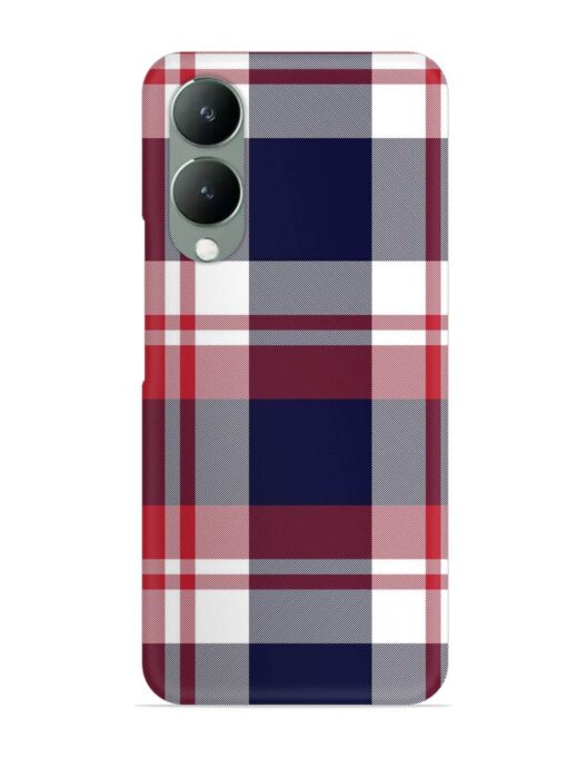 Classic Plaid Tartan Snap Case for Vivo Y17S