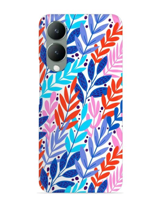 Bright Floral Tropical Snap Case for Vivo Y17S