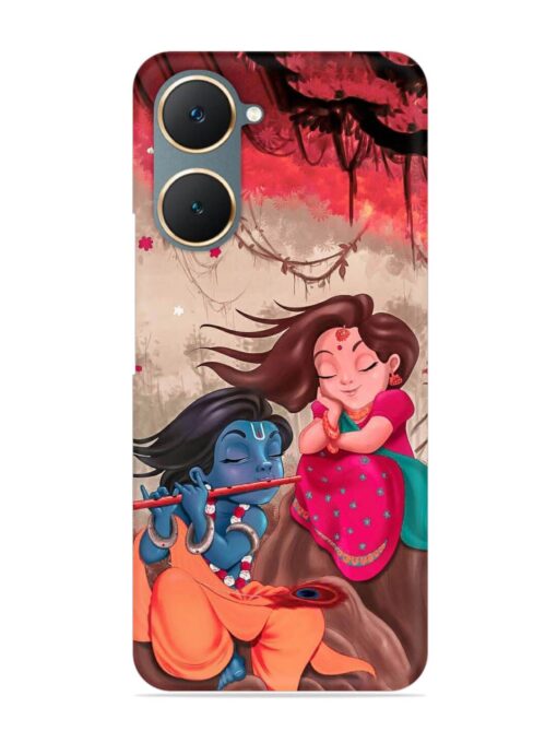 Radhe Krishna Water Art Snap Case for Vivo Y18 Zapvi