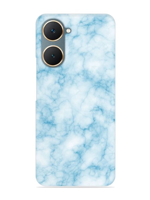 Blue White Natural Marble Snap Case for Vivo Y18 Zapvi