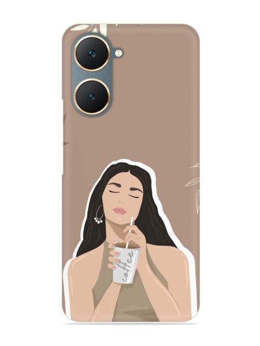 Girl With Coffee Snap Case for Vivo Y18E