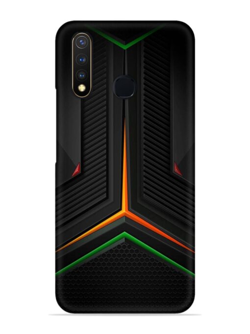 Orange Triangle Light Snap Case for Vivo Y19 Zapvi