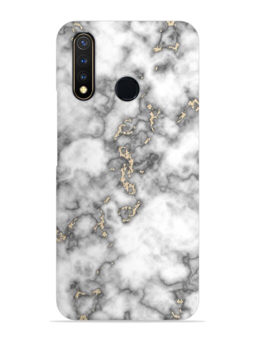 Gray And Gold Marble Snap Case for Vivo Y19 Zapvi