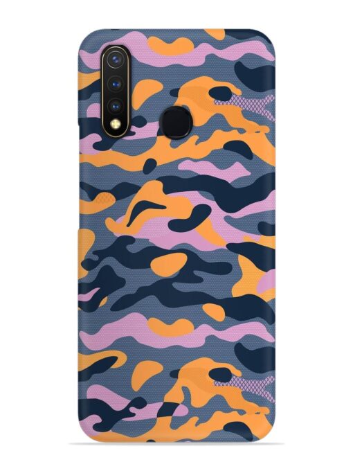 Camouflage Army Military English Orange Art Snap Case for Vivo Y19 Zapvi