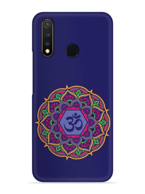 Om Mandala Art Blue Snap Case for Vivo Y19 Zapvi