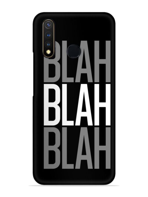 Blah Blah Blah Wallpaper Snap Case for Vivo Y19 Zapvi