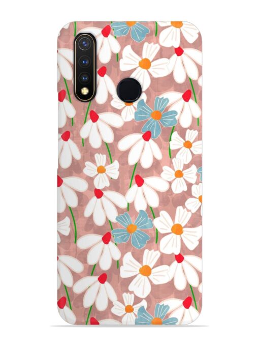 Abstract Petal Flowers Snap Case for Vivo Y19 Zapvi