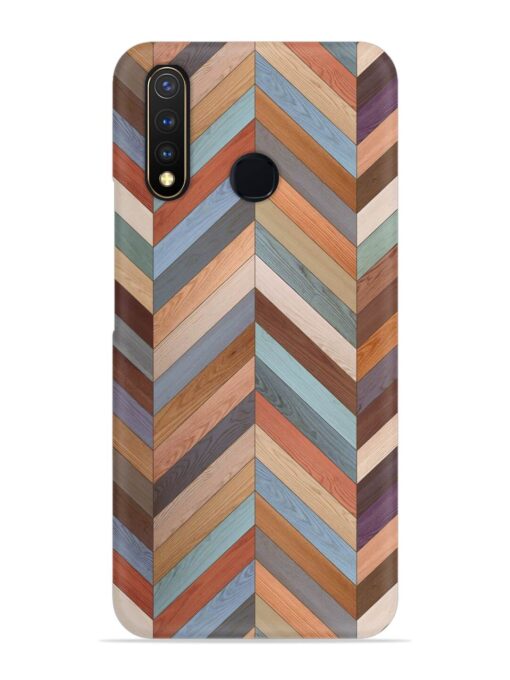 Seamless Wood Parquet Snap Case for Vivo Y19 Zapvi