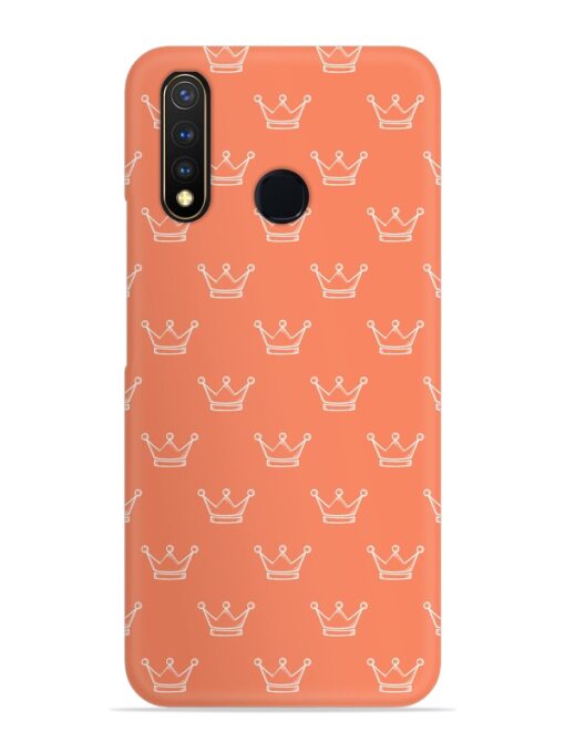 Hand Drawn Crown Snap Case for Vivo Y19 Zapvi