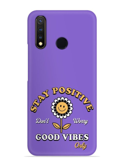 Retro Positive Flower Snap Case for Vivo Y19 Zapvi