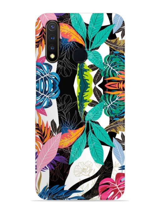 Floral Pattern Bright Snap Case for Vivo Y19 Zapvi