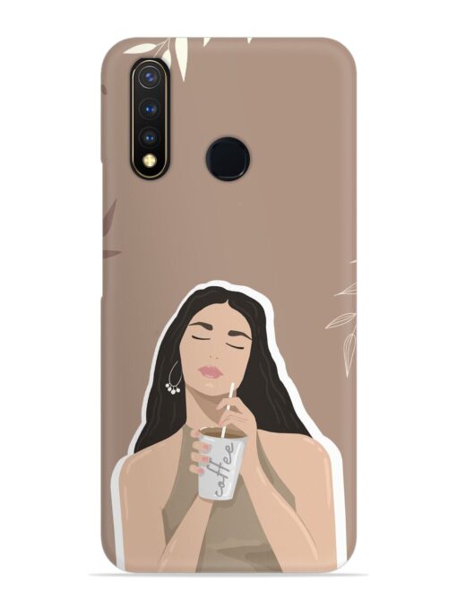 Girl With Coffee Snap Case for Vivo Y19 Zapvi