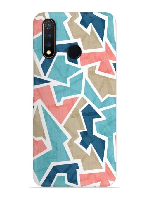 Vintage Geometric Triangle Snap Case for Vivo Y19 Zapvi