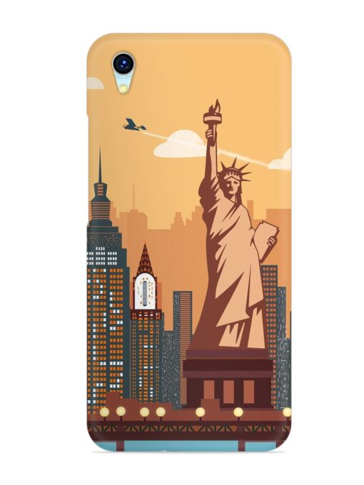 New York Statue Of Liberty Architectural Scenery Snap Case for Vivo Y1S Zapvi