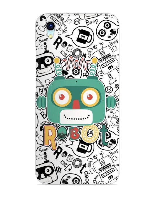 Robot Modern Seamless Pattern Snap Case for Vivo Y1S Zapvi