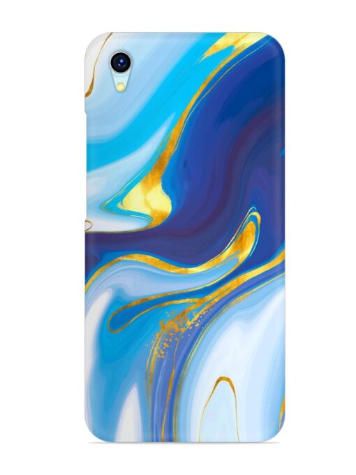 Watercolor Background With Golden Foil Snap Case for Vivo Y1S Zapvi