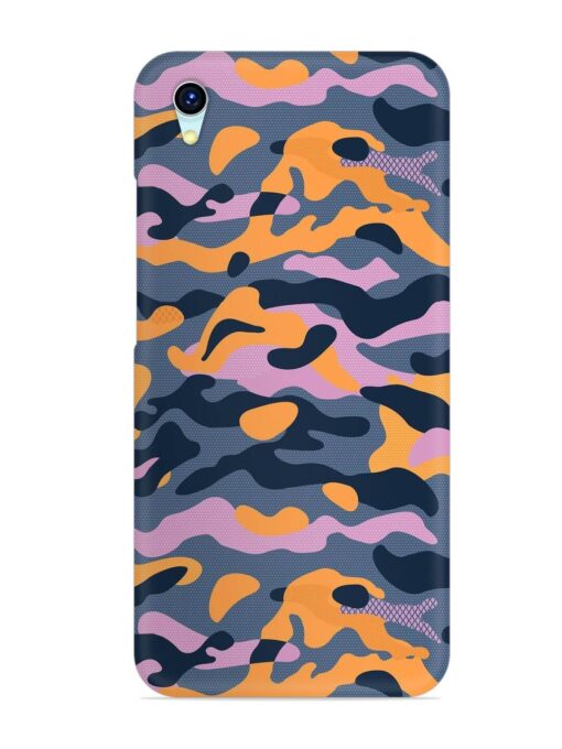 Camouflage Army Military English Orange Art Snap Case for Vivo Y1S Zapvi