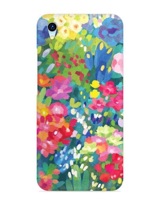 Watercolor Flower Art Snap Case for Vivo Y1S Zapvi