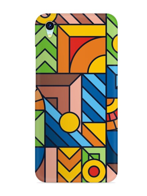 Colorful Geometric Snap Case for Vivo Y1S Zapvi