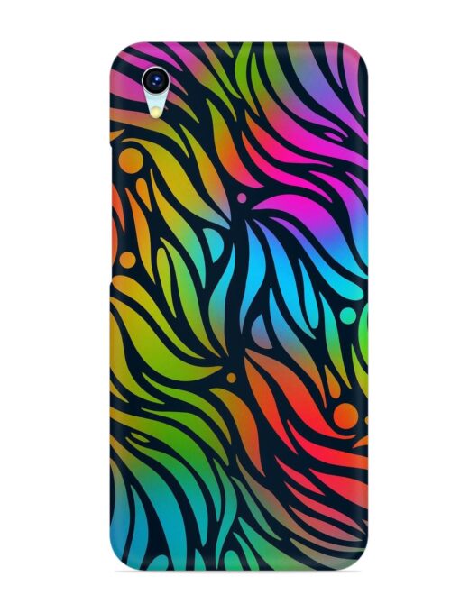 Abstract Leaf Design Snap Case for Vivo Y1S Zapvi