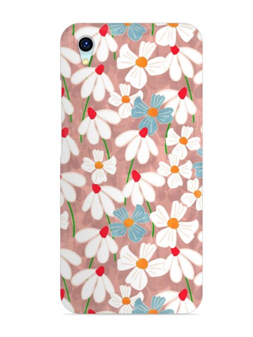 Abstract Petal Flowers Snap Case for Vivo Y1S Zapvi