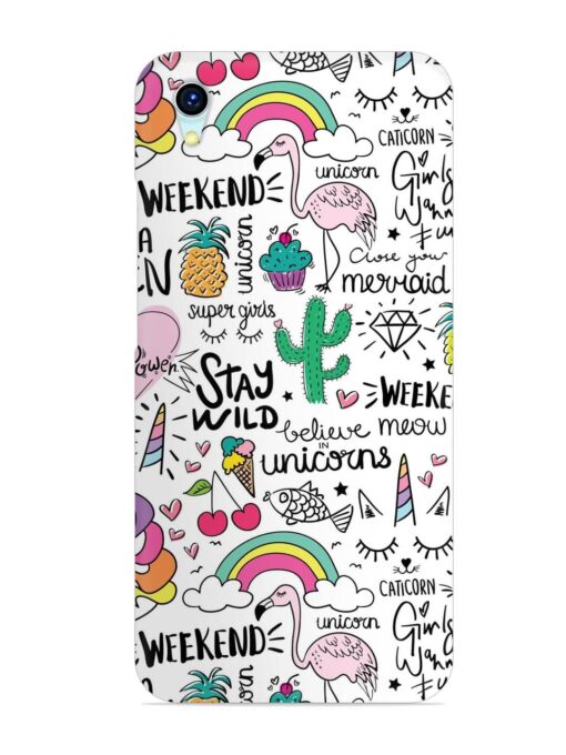 Unicorn Ice Cream Snap Case for Vivo Y1S Zapvi