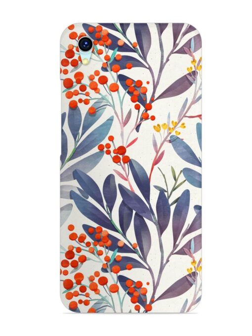 Seamless Floral Pattern Snap Case for Vivo Y1S Zapvi