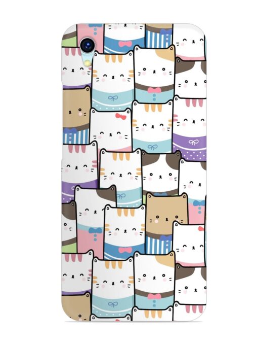 Cute Adorable Cat Snap Case for Vivo Y1S Zapvi