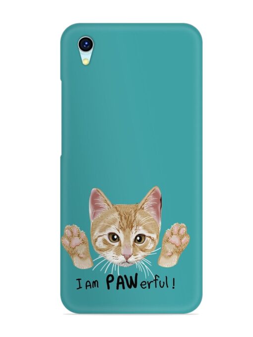 Typography Slogan Cat Snap Case for Vivo Y1S Zapvi