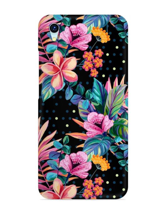 Seamless Floral Pattern Snap Case for Vivo Y1S Zapvi