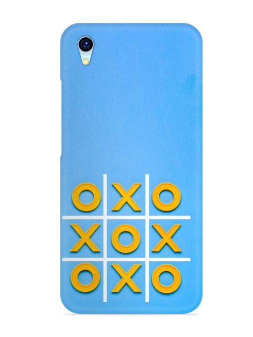 Yellow Plastic Crosses Snap Case for Vivo Y1S Zapvi