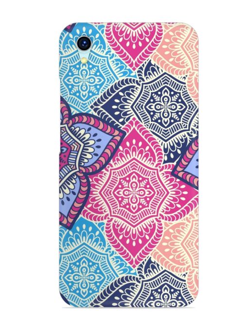 Ethnic Floral Seamless Snap Case for Vivo Y1S Zapvi