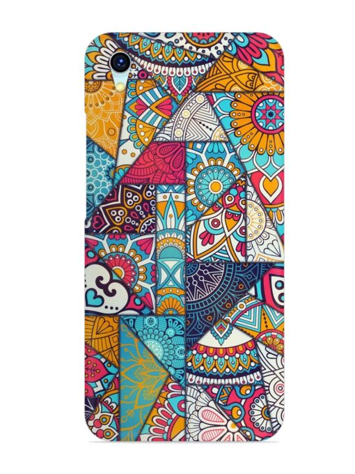 Patchwork Pattern Vintage Snap Case for Vivo Y1S Zapvi