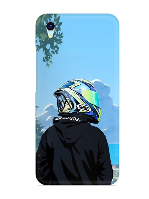 Rider With Helmet Snap Case for Vivo Y1S Zapvi