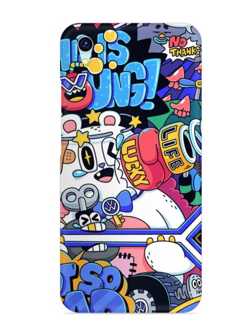 Universal Doodle Snap Case for Vivo Y1S Zapvi