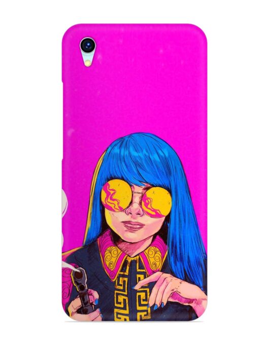 Aesthetic Anime Girl Snap Case for Vivo Y1S Zapvi