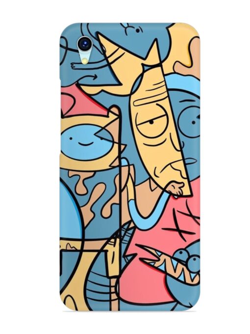 Silly Face Doodle Snap Case for Vivo Y1S Zapvi