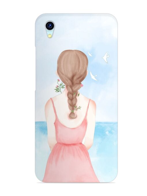 Watercolor Girl Vector Snap Case for Vivo Y1S Zapvi