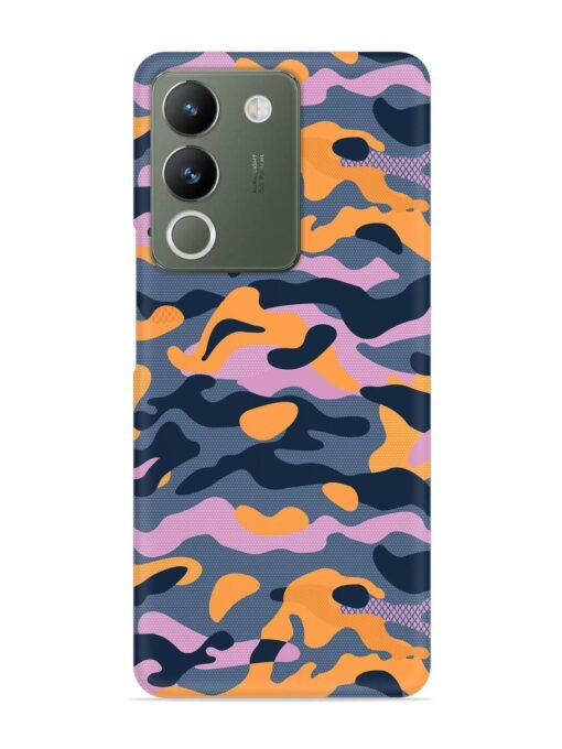 Camouflage Army Military English Orange Art Snap Case for Vivo Y200 (5G)